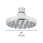 Regadera cromo 4' plato redondo, sin brazo, FOSET ELEMENT 4