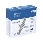 Regadera cromo 8' plato redondo, sin brazo, FOSET ELEMENT 7