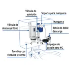 Juego de accesorios para WC, 2' con sistema dual, FOSET 2